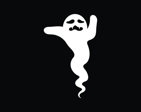 Ghost Iconen Vectorillustratie Van Platte Ontwerp Personages — Stockvector