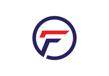 F Harfi Logo İş Şablonu Vektör simgesi