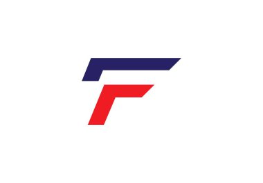 F Harfi Logo İş Şablonu Vektör simgesi