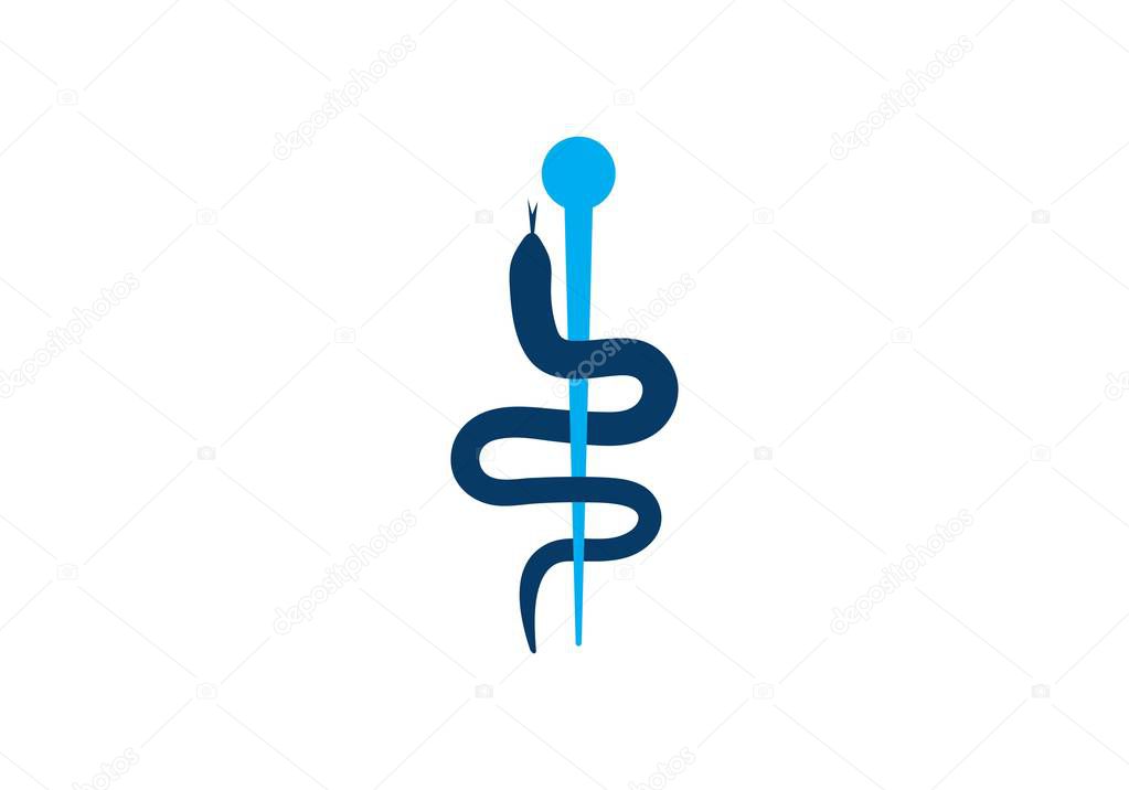 Snake logo vector icon template