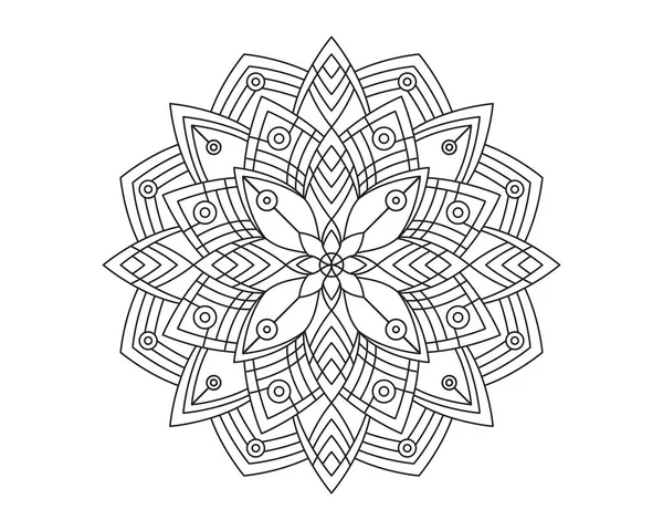 Mandala Krása Vektorové Ornament Ikona Ilustrace Design — Stockový vektor