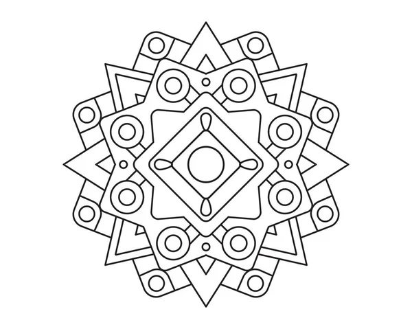 Mandala Beleza Ornamento Vetor Ícone Ilustração Design — Vetor de Stock