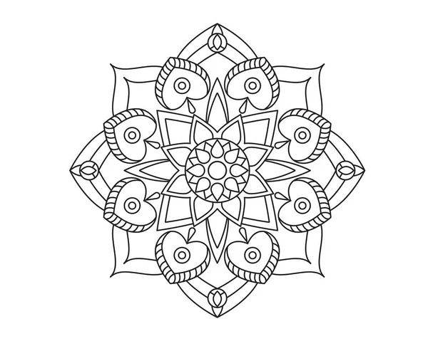 Mandala güzellik süsleme vektör simge illüstrasyon tasarım