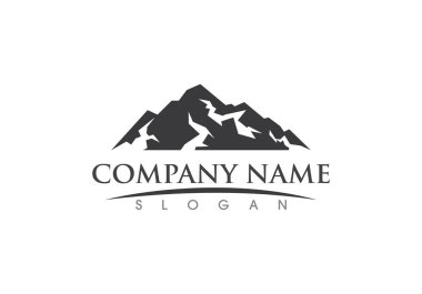Dağ simgesi Logo İş Şablonu Vektörü