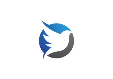 Kuş Logo vektör simge şablonu