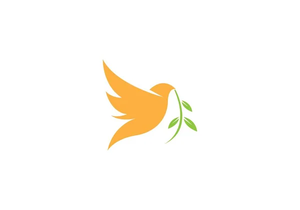 Fågel Logotypen Vektor Ikonen Mall — Stock vektor