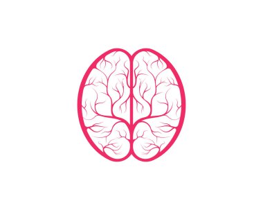 Sağlık Beyni vektör illüstrasyon şablon tasarımı