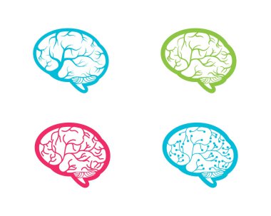 Sağlık Beyni vektör illüstrasyon şablon tasarımı