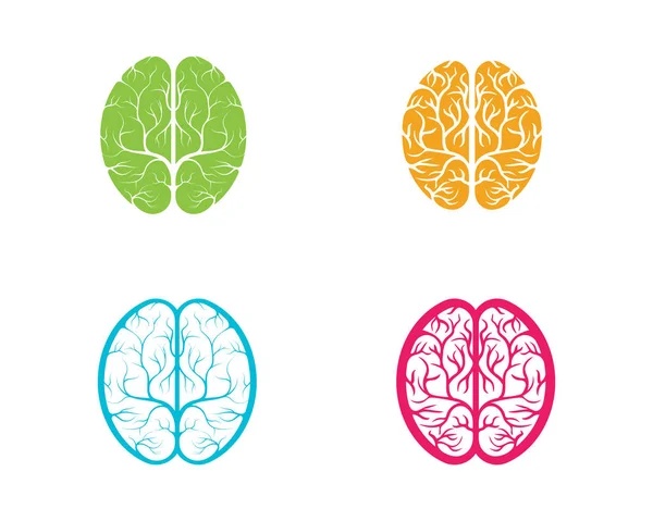 Návrh Šablony Ilustrace Vektoru Mozku Pro Zdraví — Stockový vektor