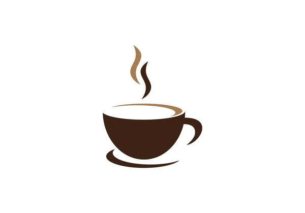 Design Ícone Vetor Logotipo Café —  Vetores de Stock