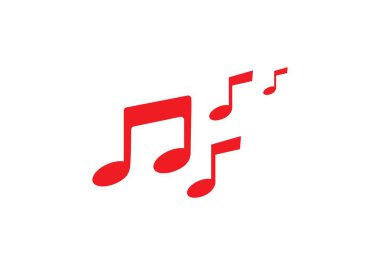 Müzik notu Simge Vektörü şablonu