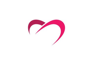 Aşk logosu şablon vektör illüstrasyon tasarımı