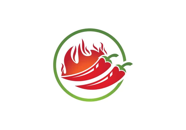 Progettazione Illustrazione Dell Icona Vettoriale Hot Chili — Vettoriale Stock