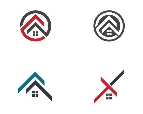 Inmobiliaria Propiedad Construcción Diseño Logo — Archivo Imágenes Vectoriales