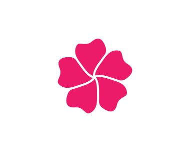 Güzellik Plumeria Simgesi Çiçek Tasarımı Çizim Şablonu