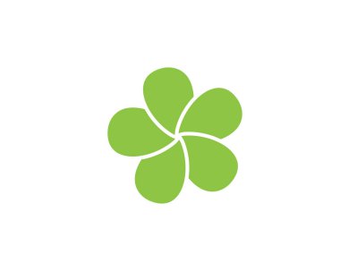 Güzellik Plumeria Simgesi Çiçek Tasarımı Çizim Şablonu