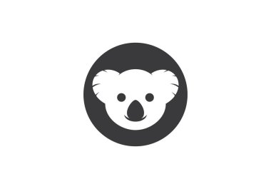 Koala logo halat vektör şablonu