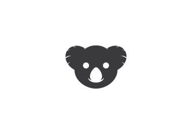 Koala logo halat vektör şablonu