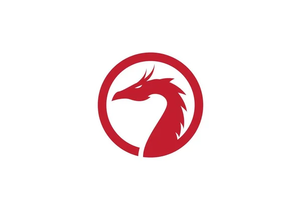 Dragon Logo Szablon Wektor Ilustracja — Wektor stockowy