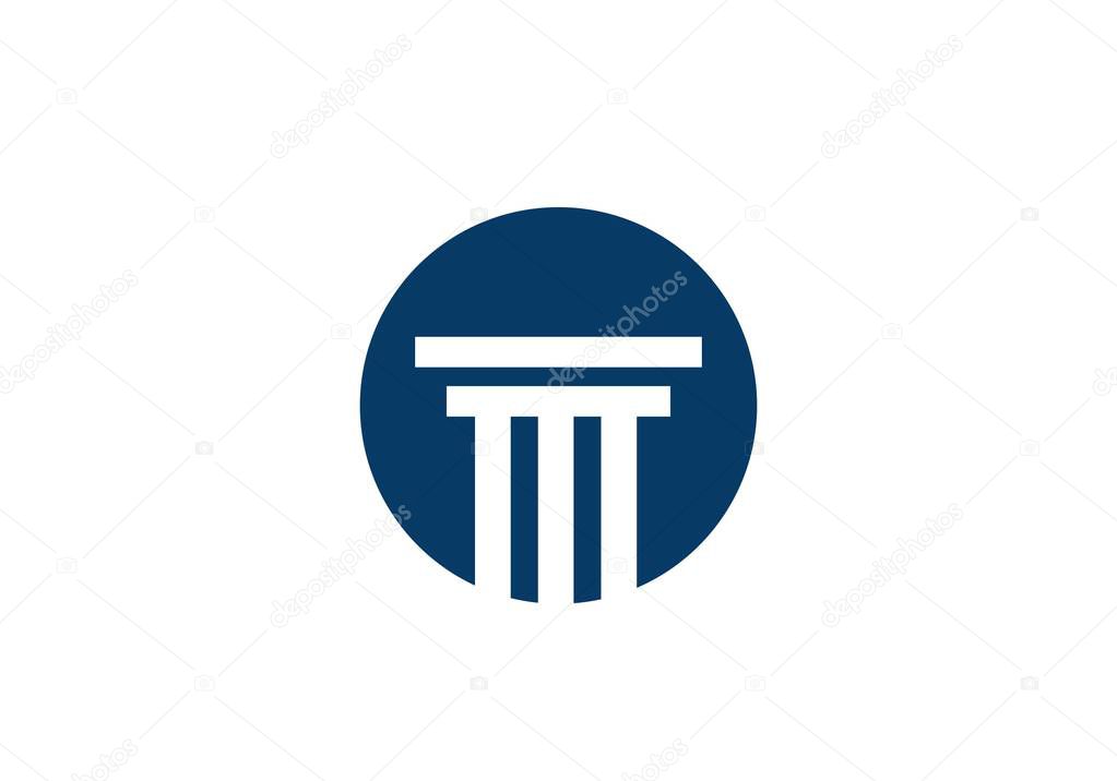 Column Logo Template vector icon illustration design