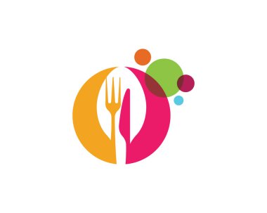 Gıda kapak simgesi hisse senedi vektör çizim tasarım