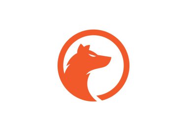 Wolf Logo şablonu vektör simge illüstrasyon desig