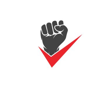 El güçlü vektör simge illüstrasyon logo şablonu