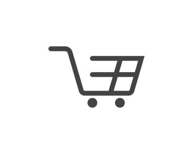 Dükkan, sepet vektör ikonu Şablon tasarımı sakla