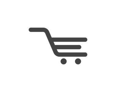 Dükkan, sepet vektör ikonu Şablon tasarımı sakla