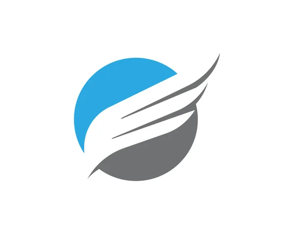 Wing Falcon Logo Plantilla Vector Ilustración Diseño — Vector de stock