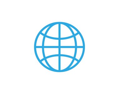 Dünya Logo şablonu vektör simge tasarlamak tel