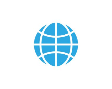 Dünya Logo şablonu vektör simge tasarlamak tel