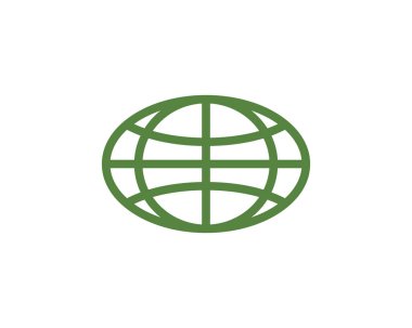 Dünya Logo şablonu vektör simge tasarlamak tel