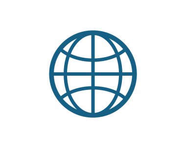 Dünya Logo şablonu vektör simge tasarlamak tel