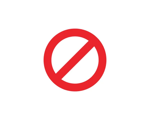 Stop Sign Icono Plantilla Vector Ilustración Diseño — Archivo Imágenes Vectoriales