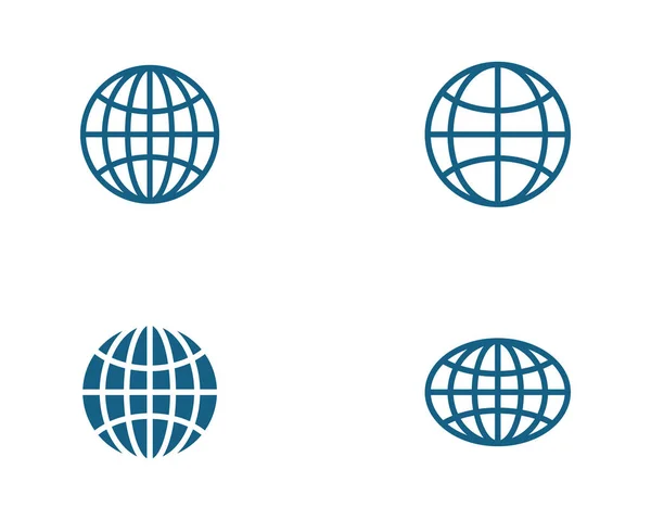 电线世界 Logo 模板矢量图标插画 — 图库矢量图片