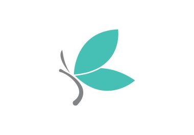Kelebek Logo Şablonu Vektör simgesi tasarımı
