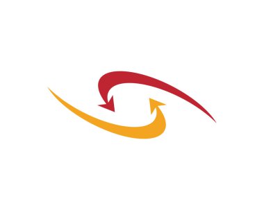 Ok vektör illüstrasyon simgesi Logo Şablonu tasarımı
