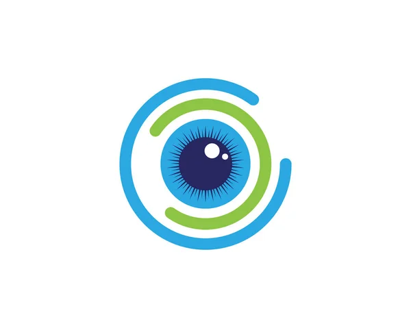 Branding Identitas Desain Logo Eye Care Vector - Stok Vektor