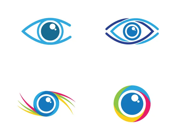 Identidade Marca Corporate Eye Care Design Logotipo Vetor — Vetor de Stock