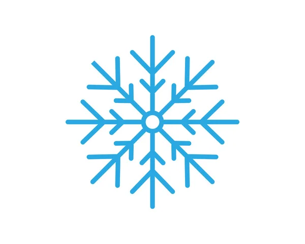 Design Style Flocons Neige Pour Étiquettes Insignes Icônes — Image vectorielle