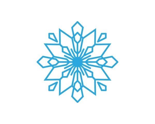 Diseño Estilo Copos Nieve Para Etiquetas Insignias Iconos Ilustración Símbolos — Vector de stock