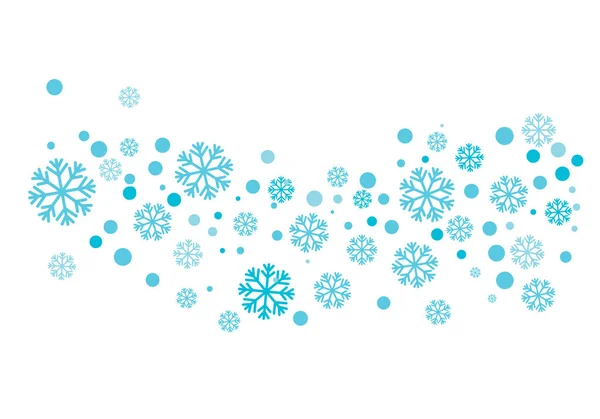 Schneeflocken Stil Design Für Etiketten Winter Gefroren Symbol Illustration — Stockvektor