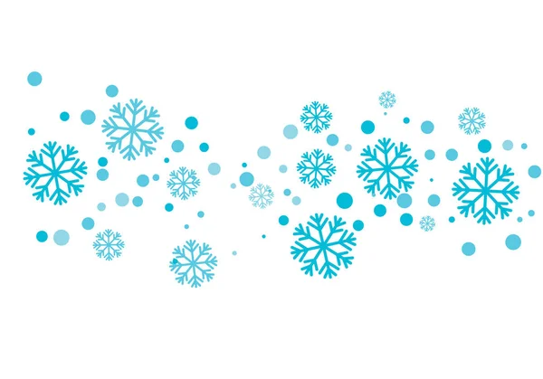 Schneeflocken Stil Design Für Etiketten Winter Gefroren Symbol Illustration — Stockvektor