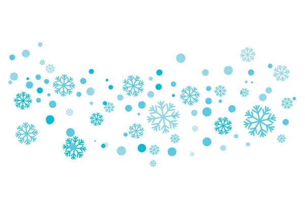 Diseño Estilo Copos Nieve Para Etiquetas Ilustración Símbolo Congelado Invierno — Vector de stock