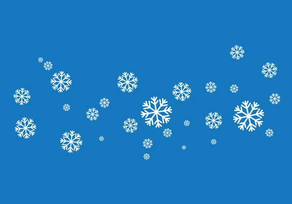 Snowflakes Style Design Labels Winter Frozen Symbol Illustration — Stock Vector
