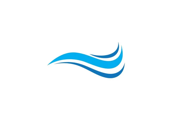 Símbolo Onda Água Ícone Modelo Logotipo —  Vetores de Stock