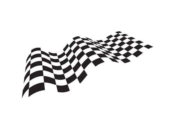 Reace Flag Icon Simple Design Race Flag Logo Template — стоковый вектор