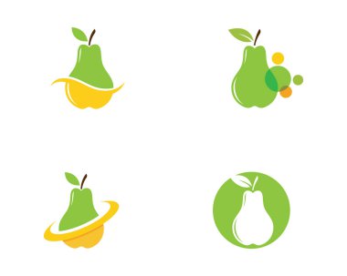 taze armut meyve gıda vektör çizim tasarım