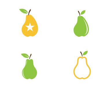 taze armut meyve gıda vektör çizim tasarım